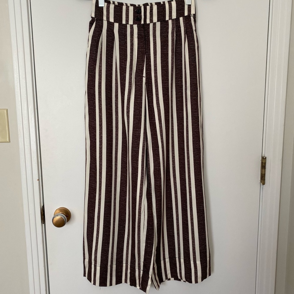 Wide Leg Trouser Pants With Pockets